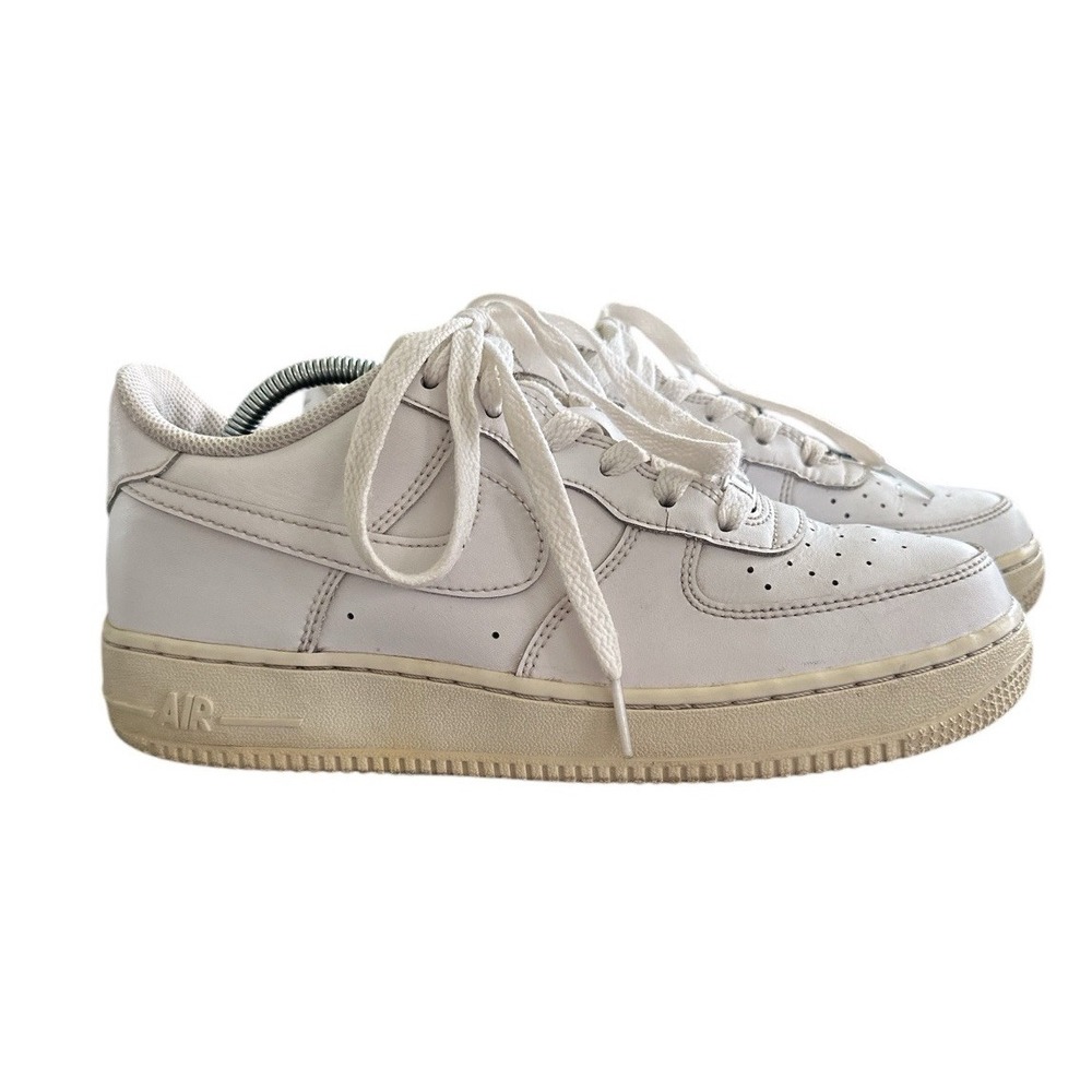 Nike Air Force 1 Low Triple White Shoe Sneakers 314192-117 Size 6.5 Youth